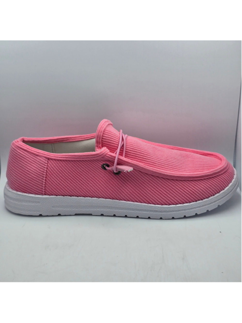 Women's Unbranded Pink Corduroy Slip-On Sneakers Size 10